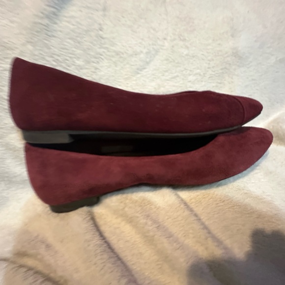 Vionic Deep Red Suede Loafers - Picture 3 of 8
